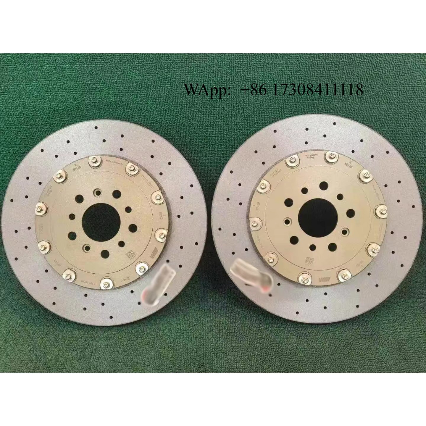 Forged Front Brake Caliper 4 Piston - Juego de pinzas de freno de