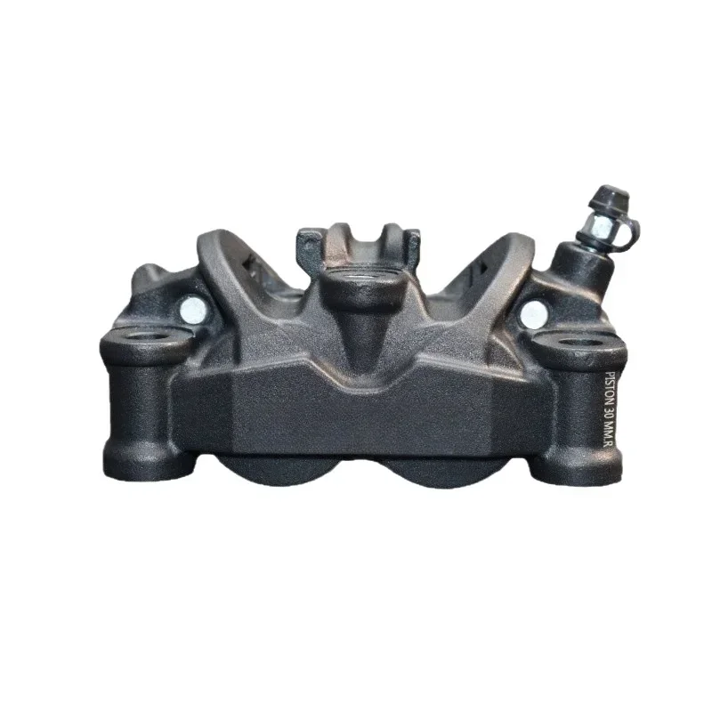 Forged Front Brake Caliper 4 Piston - Pinza de Freno Transparente Forjada Asimétrica