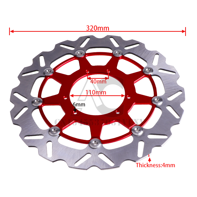 Placa de Rotor de disco de fre - Floating Brake Disc 320Mm Supermoto reseña y precio